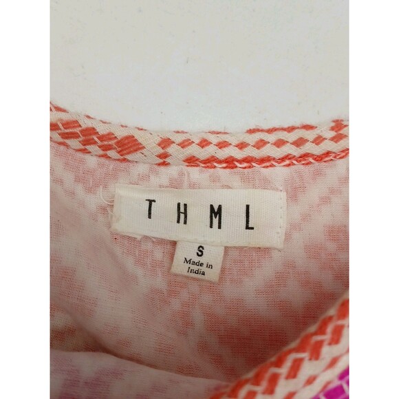 THML Multicolor Jacquard Dress with Tassel Sleeves Size S Tapestry - Picture 8 of 10